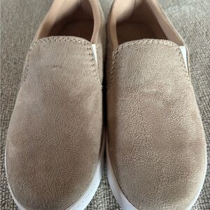 Tan Suede Women's Loafers